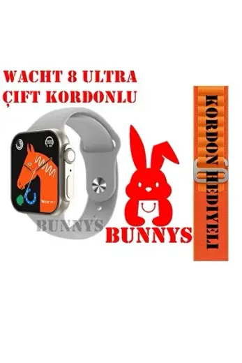 Akıllı Saat Wacht 8 Ultra Apple iPhone SE Uyumlu KORDON HEDİYELİ Konuşma Özellikli