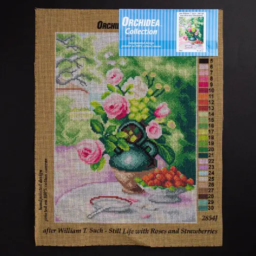 ORCHİDEA 30 x 40 cm Gül ve Çiçek Baskılı Goblen 2854J