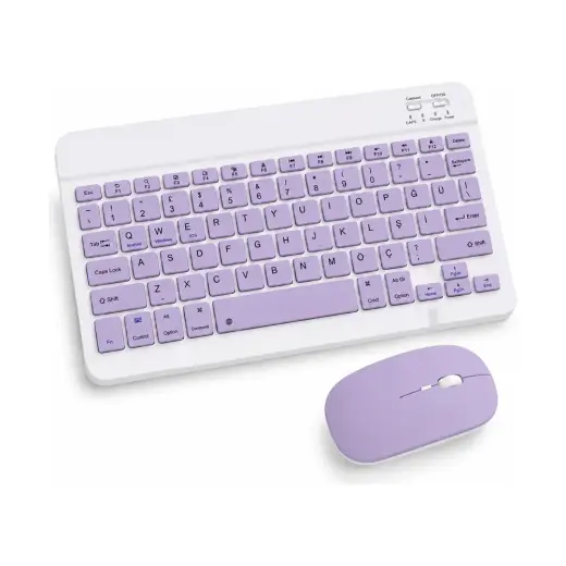 Five-E Premium Bluetooth Türkçe Q Kablosuz Klavye ve Mouse Seti – Android, Ios, Windows ve Mac Uyumlu