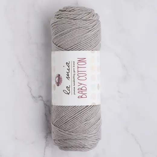 La Mia Baby Cotton Gri El Örgü İpi - L031