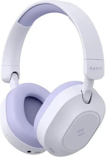 Havit H668BT ANC Bluetooth Kulaküstü Kulaklık - 80 Saat, Anc, Çift Cihaz Desteği, Hi-Res Audio (Mor)