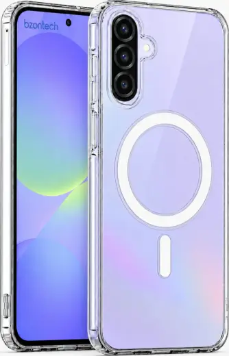 Samsung Galaxy Uyumlu A36 5G / A56 5G Yumuşak Magsafe Kablosuz Şarj Destekli Şeffaf Kılıf Kamera İçin Yükseltilmiş Çerçeve - A56 5G