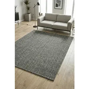 Anaska Home Modern Halı Sisal Bukleli Halı Gri Halı Salon Halısı Oturma Odası Halısı Koridor Halısı Yolluk 80x300 cm
