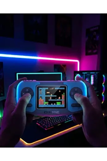 Retro El Konsolu Dahili Klasik Oyunlar AV TV Bağlantılı Şarjlı Oyun Cihazı