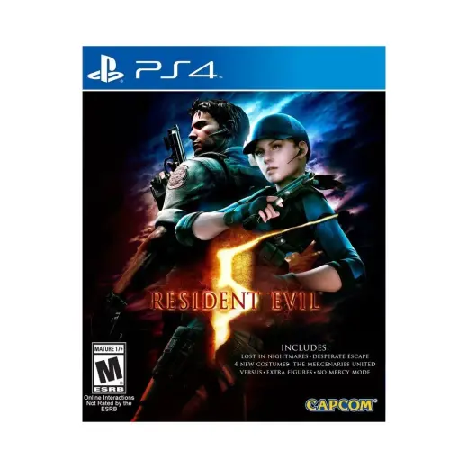 Capcom Resident Evil 5 Aksiyon Macera Oyunu PS4 Playstation 4 Uyumlu Multiplayer Desteği ile Eğlenceli