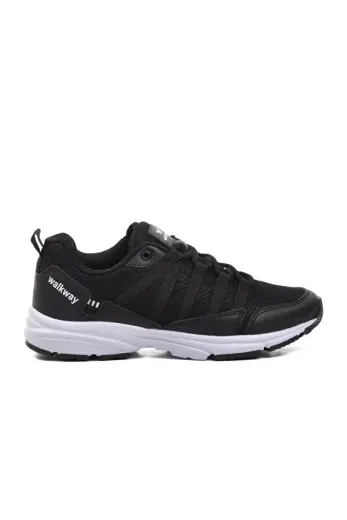 Siyah Beyaz Tekstil Unisex Spor Ayakkabı