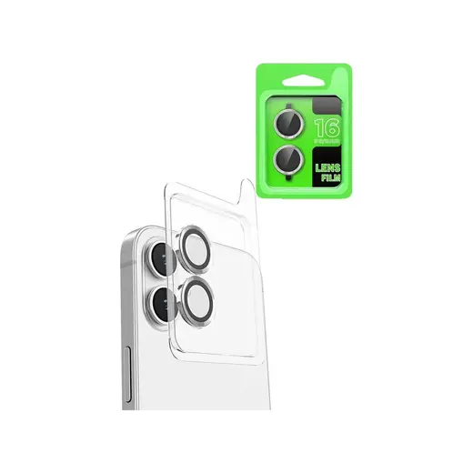 Newface Apple Iphone 16 Plus Raze Metal Kamera Lens - Beyaz