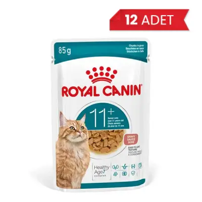 Royal Canin Ageing 11+ Sos İçinde Yaşlı Kedi Konservesi 85gr (12 Adet)