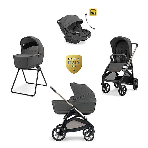 Inglesina Aptica Glam Bebek Arabası & Darwin Recline Evo Ana Kucaklı 4'lü Sistem - Marble Grey