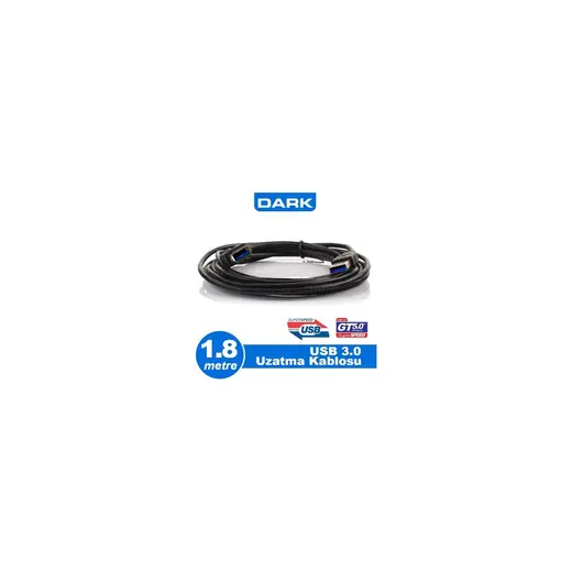 Dark USB 3.0 1.8m Uzatma Kablosu USB3.0 A Tip ( DK-CB-USB3EXTL180)