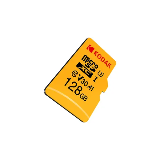 Kodak 128 GB Uhs-I U3/V30/A1 Yellow Micro Sd + Adaptör