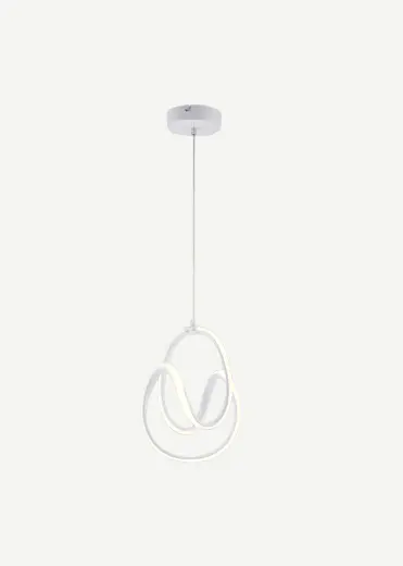 Ruby Led Sarkıt Avize Beyaz (75x30 cm)