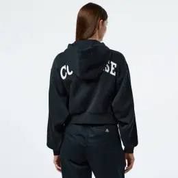 Converse Kadın Siyah Fermuarlı Hoodie 13