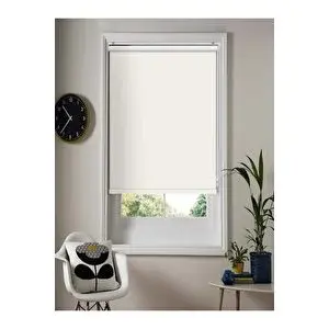 Kidmex Ithal Bambu Ekru Stor Perde Etek Dilimsiz 160x200 cm