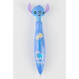 Diğer Disney Lisanslı Stitch Kafa Figürlü Tükenmez Kalem Akıcı Yazım 1.0mm 14,5 Cm