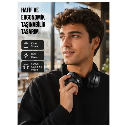 Zenviaa Mey Ithalat® Modern Cihazlarla Uyumlu Kablolu Kulaklık – Yüksek Ses Kalitesi, Gürült