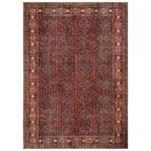 Cool Halı Private Bordo Eskitme Halı Yolluk Dijital Baskı Halı Makinede Yıkanabilir Salon Halısı 75x150 cm