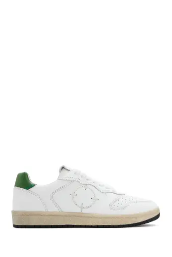 Acbc x deri̇mod kadın beyaz bağcıklı deri sneaker