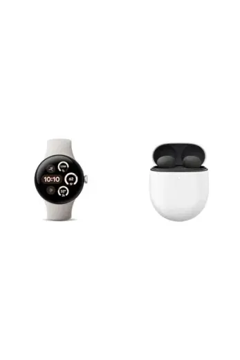 Paketi - Pixel Watch 3 (Cilalı Gümüş/Porselen Kordon - 41 mm WiFi) ve Pixel Buds Pro 2 Kulakl
