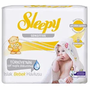 Sensitive Bebek Islak Mendil 3x50 Adet