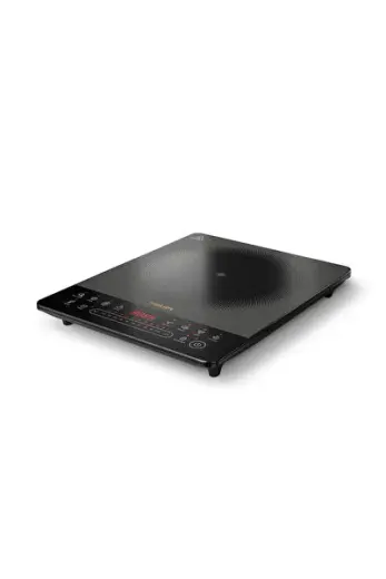 2000W Ultra İnce Şık İndüksiyonlu Ocak : 8 Ön Ayarlı, Otomatik Kapanmalı ve Çocuk Kilitli Taşınabilir HD5850/90