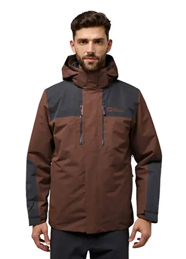 Jasper 3in1 Kahverengi Erkek Outdoor Spor Mont