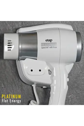 EE 187-4 Platinum Flat Energy Duvara Monte Otel Tipi Saç Kurutma Makinesi
