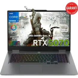 Lenovo Loq 17IRX10 Intel Core I7-14700HX 32 GB 1 tb SSD Geforce Rtx 5070 8 gb (115W) 17.3" Fhd IPS Panel 165Hz Freedos Taşınabilir Bilgisayar 83JH00BCTR 2