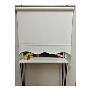 Mat Beyaz Dilimli Stor Perde 180x260 cm