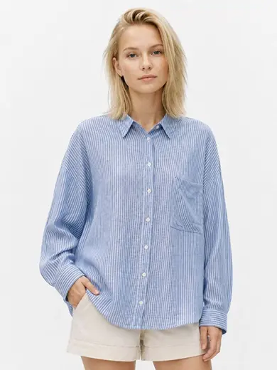 Loose Fit Kadın Gömlek U.kol