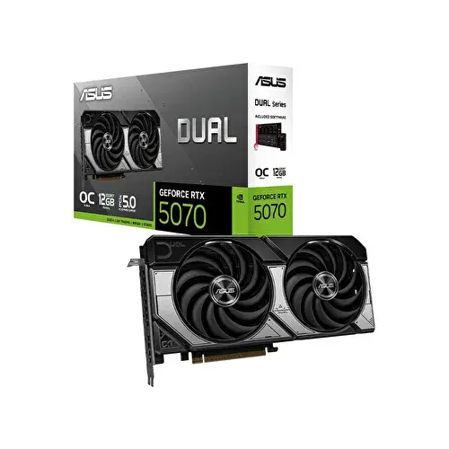 ASUS DUAL RTX5070 O12G OC 12 GB GDDR7 192Bit Ekran Kartı