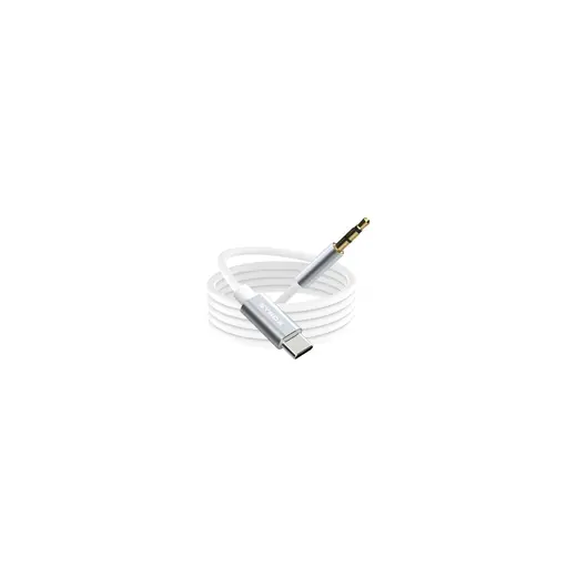 Syrox DT24T-J Type-C - 3.5 mm Aux Dönüştürücü 1mt Ses Kablosu - Beyaz