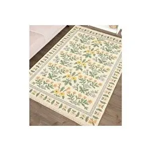 Vivense Flower Baskili Dokuma Taban Hali, 134 Yng, 80x200 Cm