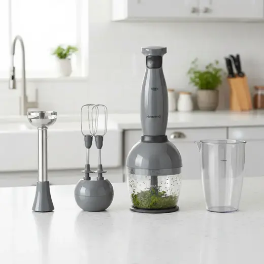 Homend Handmaid 1967H Blender Set Antrasit Siyah