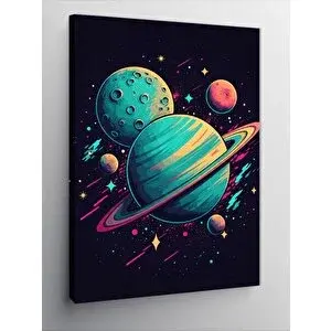 Tablomega Kanvas Tablo Gezegenler Ve Uzay 50x70 cm