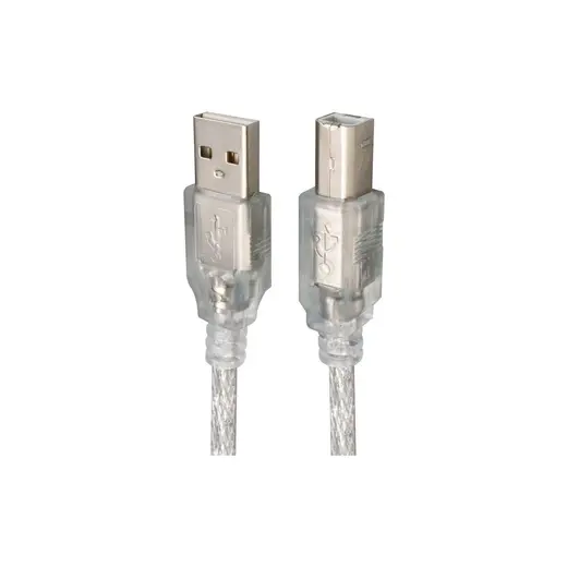 3 Metre Şeffaf Renkli USB Yazıcı Printer Ara Kablosu Tüm Yazıcılara Uyumlu(Hp Canon Lazer Epson)