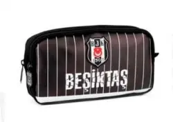 Beşiktaş Me Team İnce Çubuk Desenli Suni Deri Kalem Çantası 25355