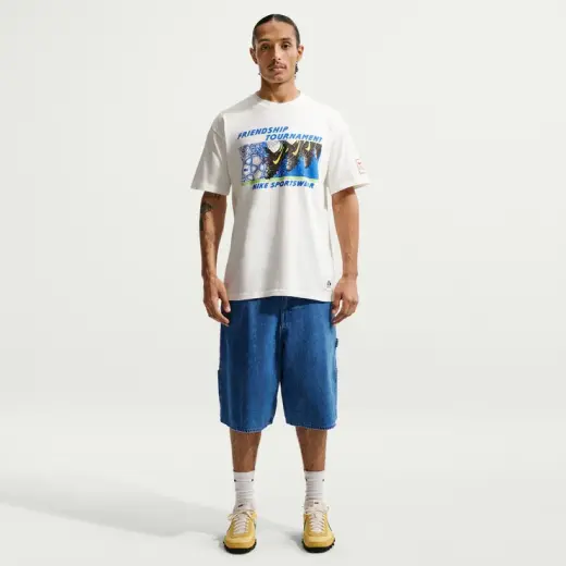Nike Sportswear Erkek Krem T-Shirt