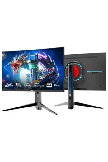 Vısıon V27240 27 Inç 1ms 240hz Dp Hdmi Fhd Curved Pivot Hoparlörlü Pro Gaming Monitor