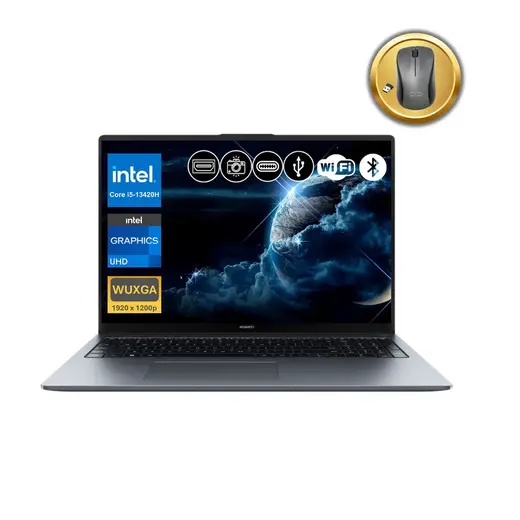 Huawei MateBook D16 i5-13420H 16 GB RAM 1 TB SSD 16" FHD IPS FreeDOS Notebook+ Mouse (MCLG-W5651 A14)