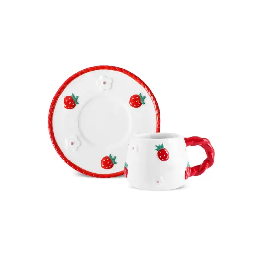 Karaca Berrybloom 2 Kişilik Kahve Fincan Takımı 100 ml