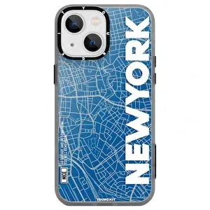 Youngkit Cl014 İphone 13 New York Sert Silikon Kılıf