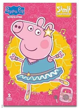 Peppa Pig Simli Çıkartmalı Boyama