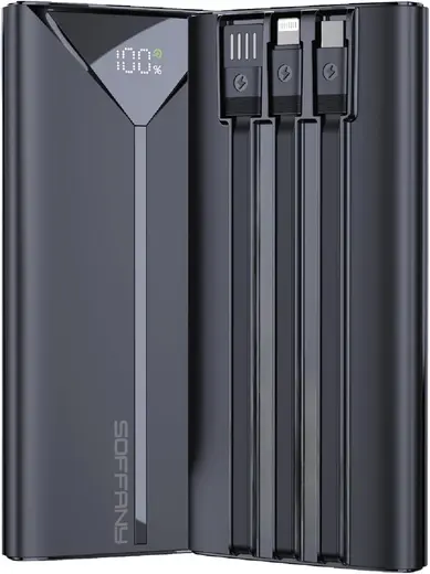 10.000 mAh Powerbank 22.5W Type-C + USB Çıkışlı + Lightning