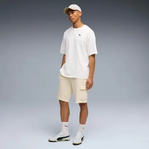 Puma Ess No. 1 Logo Cargo Erkek Krem Şort