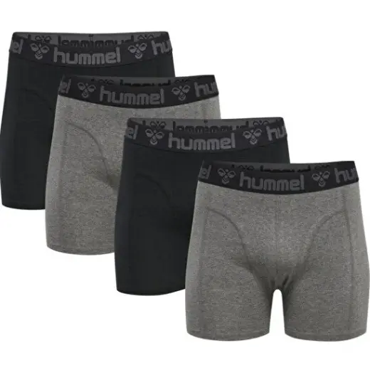 MARSTON 4'LÜ BOXER PAKETİ Siyah ve Gri Erkek Boxer