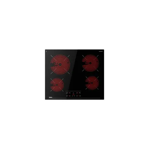 Teka Tbc 64010 Ttc Bk 6300 W Güçlü Elektrikli Ocak 4 Gözlü Vitroseramik Yüzey ile Şık Tasarım