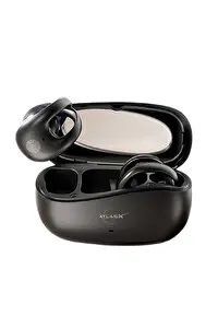 Spovan AtlasX AirClips BT 5.4 OWS HIFI Spor Kablosuz Kanca Bluetooth Kulaklık Siyah