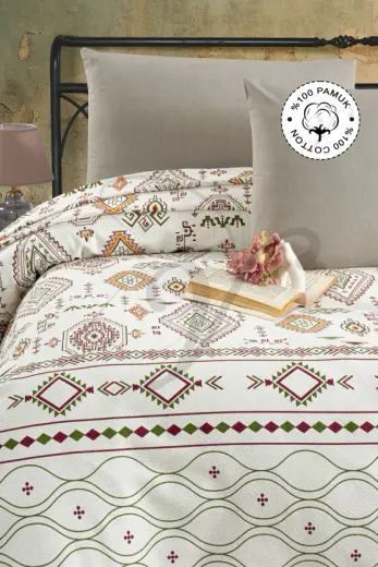 Vionel Home Anatolia %100 Pamuk Çift Kişilik Pike 200x230 Cm, Yatak Örtüsü Bej