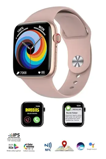 Oppo A72 Uyumlu Akıllı Saat Konuşma Özellikli Watch